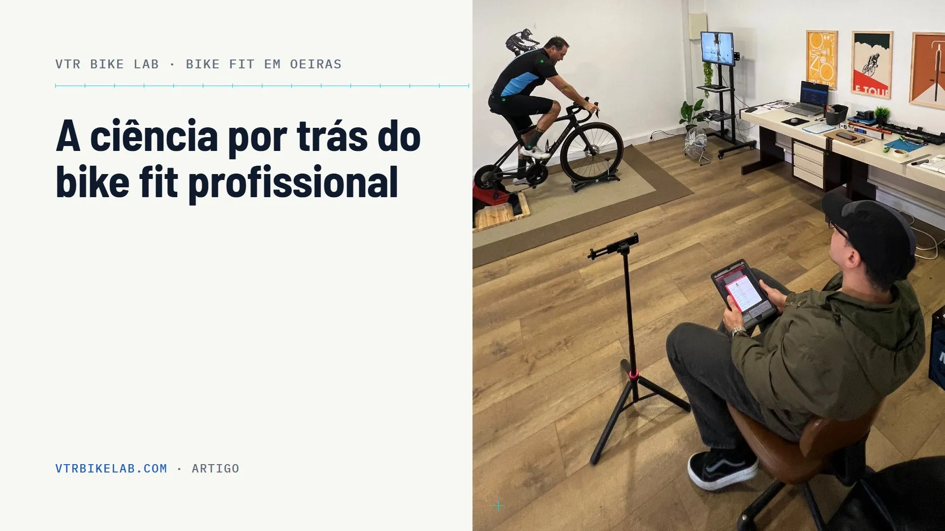 A ciência por trás do bike fit profissional — sessão no estúdio VTR BIKE LAB, Oeiras