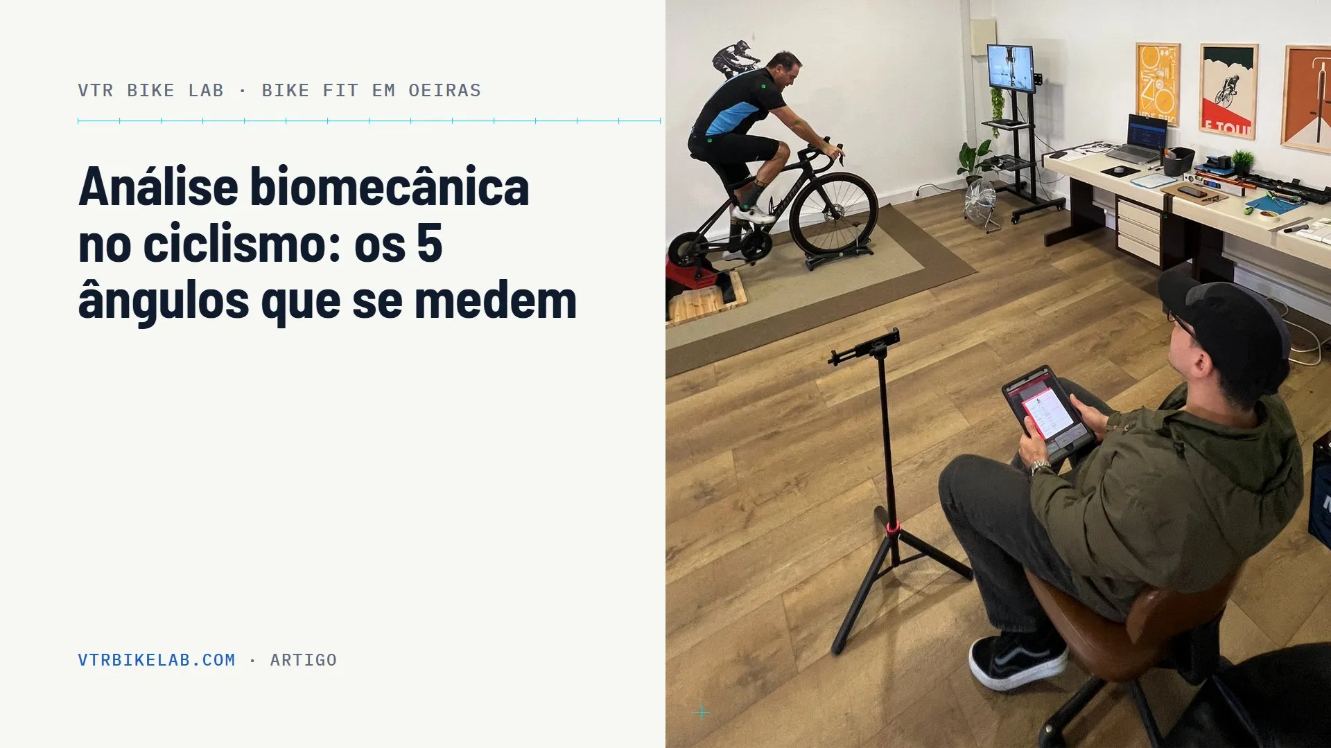 Análise biomecânica no ciclismo, os cinco ângulos medidos — VTR BIKE LAB, Oeiras