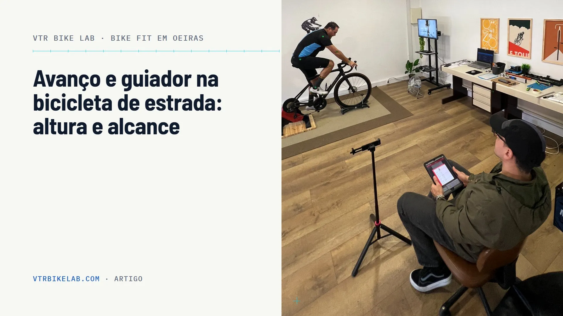 Avanço e guiador da bicicleta de estrada, altura e alcance — VTR BIKE LAB, Oeiras