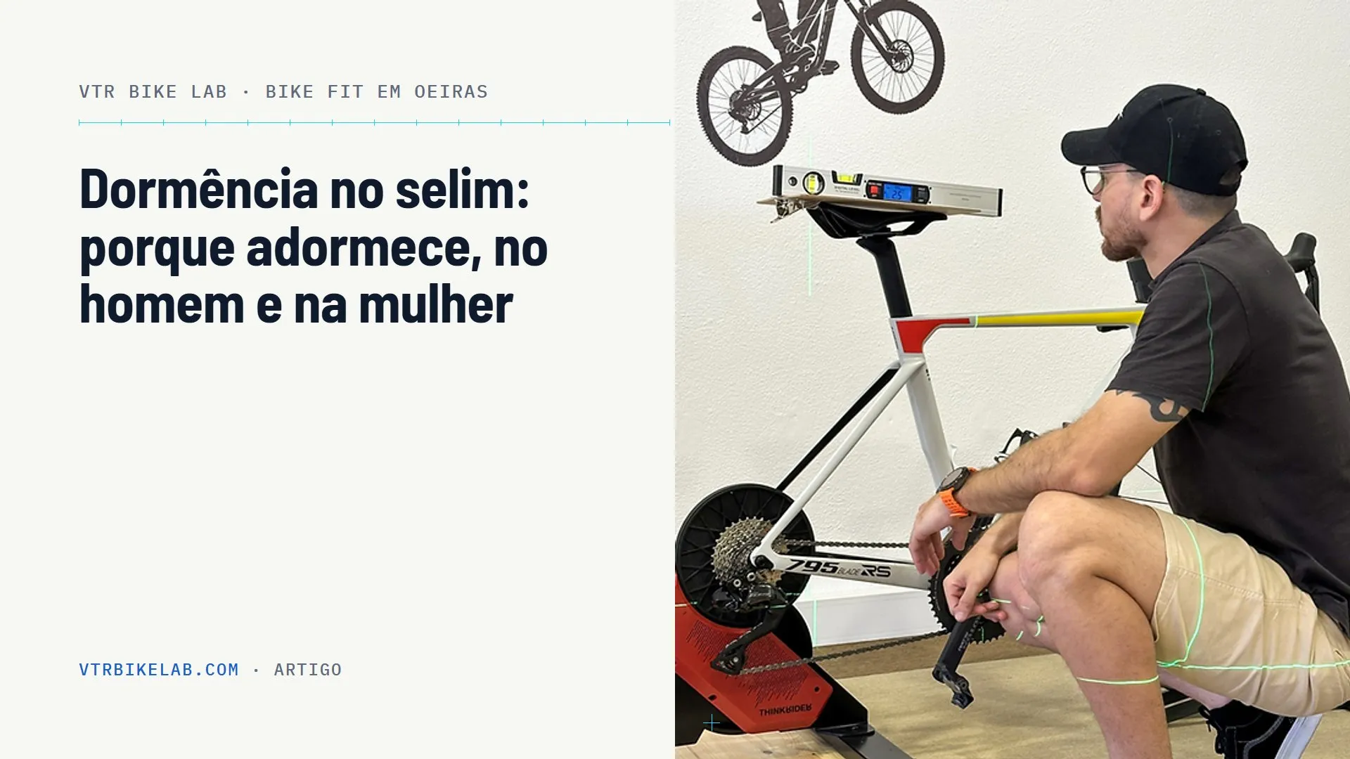 Dormência no selim de bicicleta, em homens e mulheres — VTR BIKE LAB, Oeiras